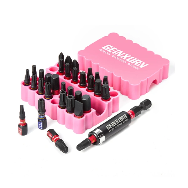 33PCS X50 Power 1"-25mm Impact Insert Bit Set A-Pink